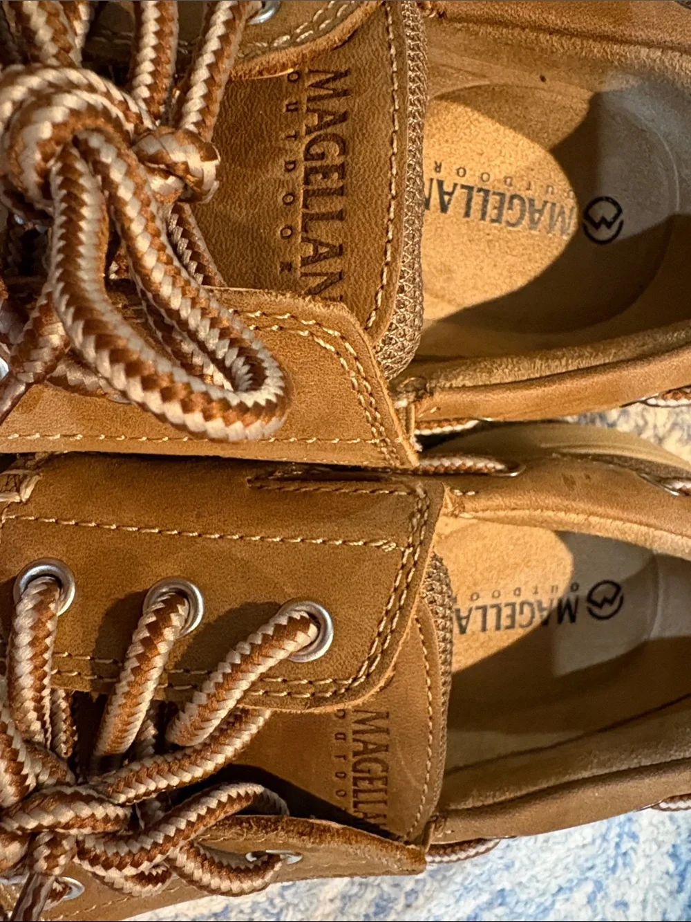Magellan Outdoors Men’s Tan Leather Boat Shoes